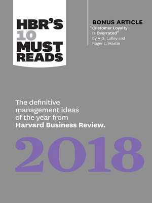 cover image of HBR's 10 Must Reads 2018